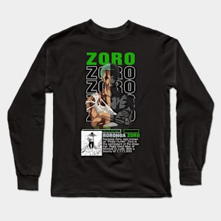 roronoa zoro quote one piece manga Long Sleeve T-Shirt